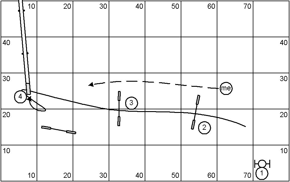 course map for Sunday's advanced standard opening